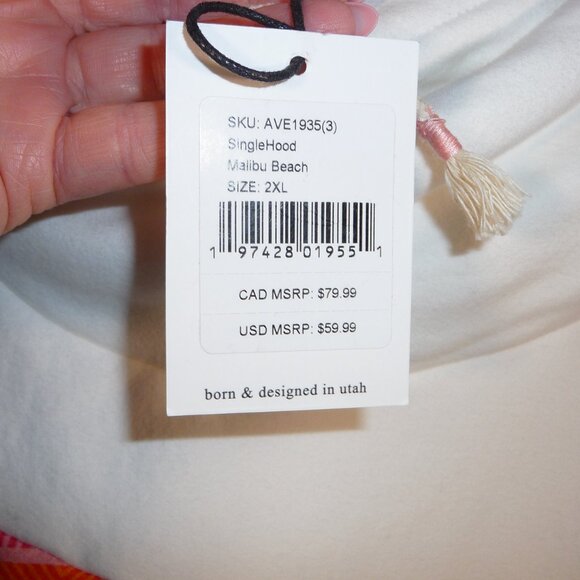 Ampersand & AVE - Ampersand & Ave - Single Hood Sweatshirt - Malibu Beach - Whit - Picture 9 of 9